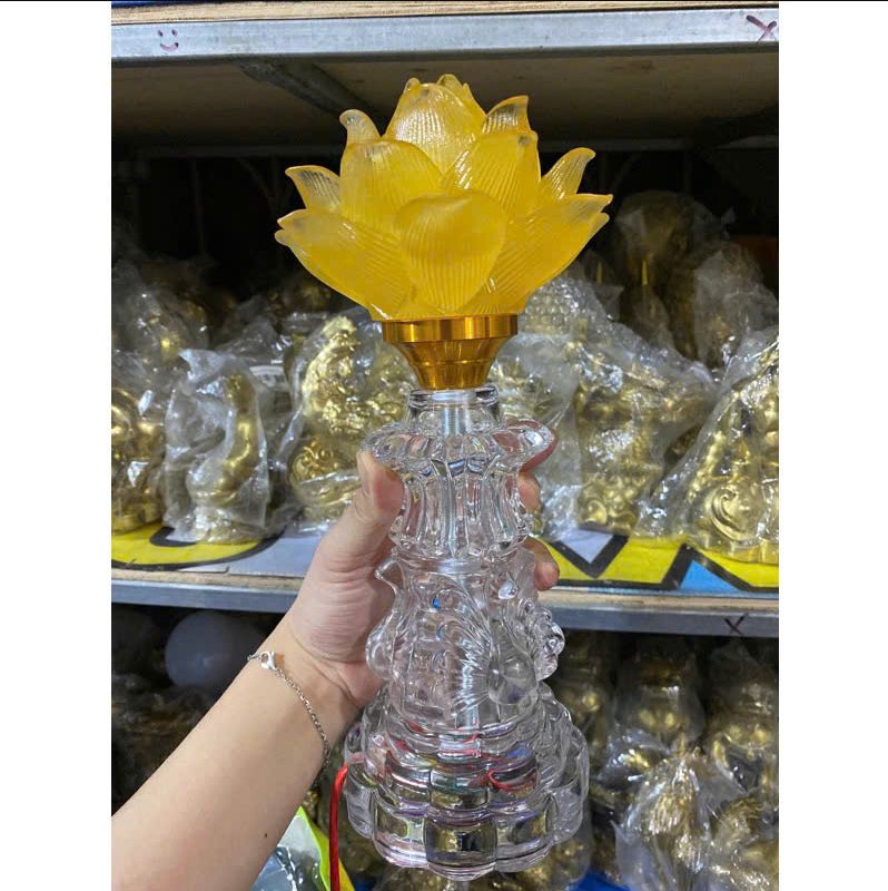 Đèn Hoa Sen Thủy Lưu Ly 1 Bông